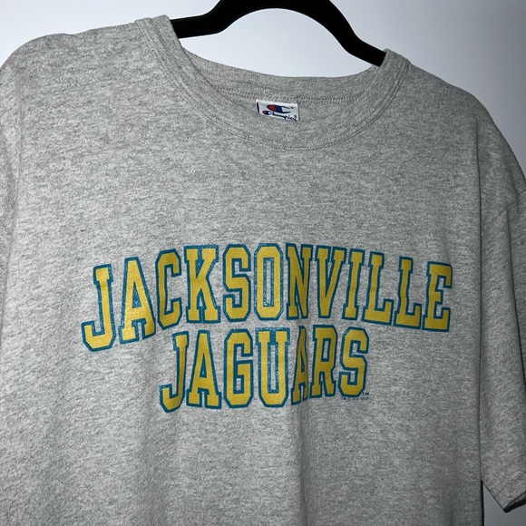 Vintage Champion Pro Line Jacksonville Jaguars T-Shirt 1996 Gray Tee Size Large - Picture 3 of 8